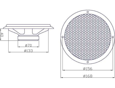 BLOW-Lautsprecher WH-1606 6,5" kpl. BUS - 3