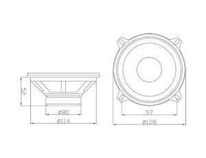 BLOW WK525 4Ohm Auto-Subwoofer-Lautsprecher - image 2