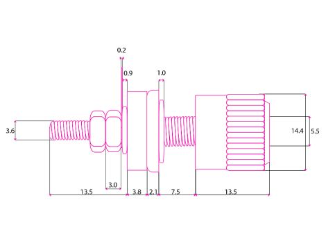 Bananenstecker Typ III SCHWARZ - 2