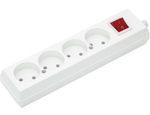 GN-460WS 4-SET SOCKET mit erdfreiem Schalter