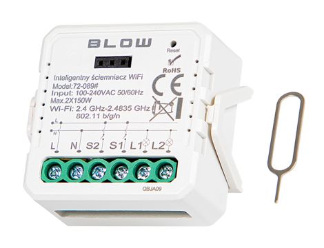 Intelligenter Lichtdimmer Zwei-Kanal-Schalter WiFi TUYA