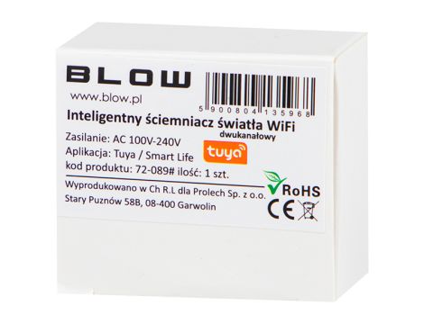 Intelligenter Lichtdimmer Zwei-Kanal-Schalter WiFi TUYA - 2