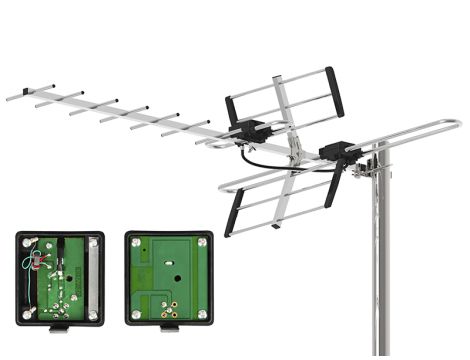 DVB-T ATD31S VHF/UHF MUX8 passiv Antenne