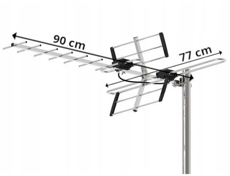 DVB-T ATD31S VHF/UHF MUX8 passiv Antenne - 2