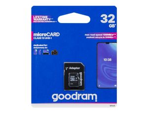 Karta microSDHC 32GB+Adapter SD CL10 GOODRAM UHS-I