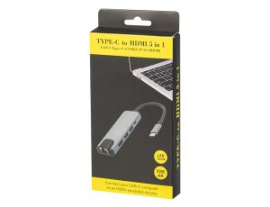 USB-C HUB RJ45 + HDMI Adapter K-03 - image 2