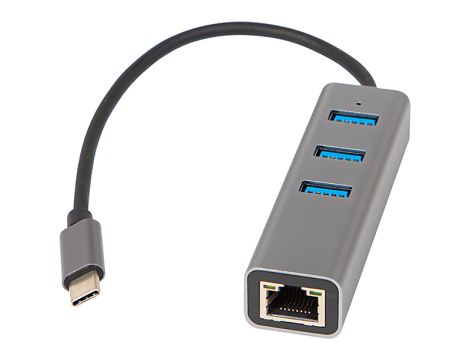 USB-C RJ45+3xUSB Netzwerk-Adapterkabel K-06