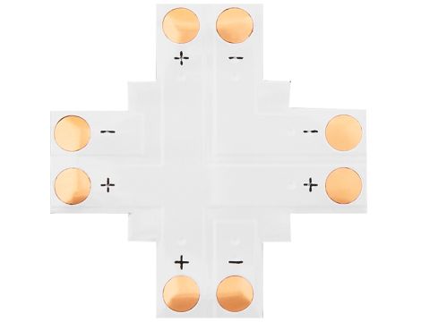 Stecker für LED-Streifen Typ "+" 10mm 2pol.