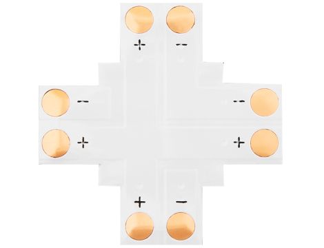 Stecker für LED-Streifen Typ "+" 8mm 2pin