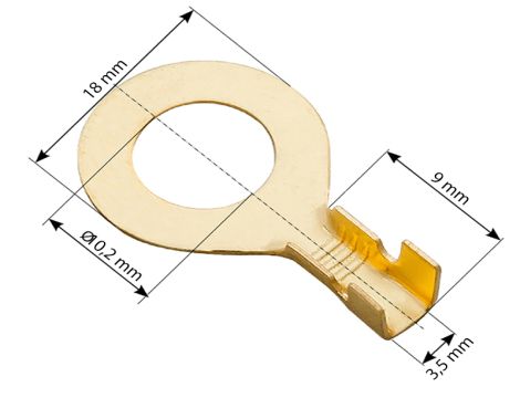 Verbinder, nicht isolierter Ring 10,5/18/9