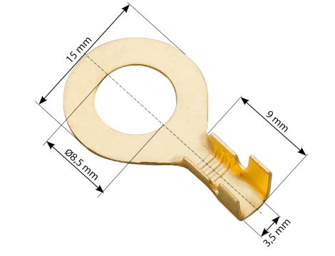 Nicht isolierter 8,5/15/9 Ringstecker