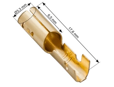 Nicht isolierte Federleiste 3.3/17.6