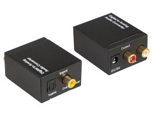 Optischer TOSLINK DAC zu 2xRCA Konverter mit Stromversorgung - image 2