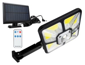 Solar-Straßenlampe mit 5m Kabel 9COB mit Fernbedienung