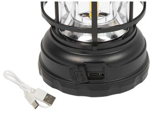 USB-C 9W LED Camping-Taschenlampe schwarz - image 2