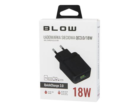 USB-Steckdosen-Ladegerät QC3.0 18W schwarz - 2