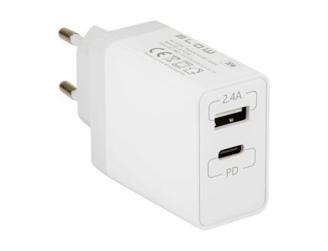 USB+USB-C-Buchse Netzladegerät 30W