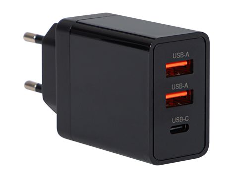 Ladebuchse USBx2 + USB-C QC 30W