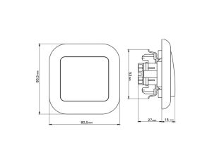 WP-5F weißer Schiebeschalter - image 2