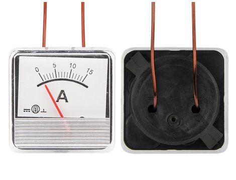 Analoges Amperemeter 15A quadratisch POLISH