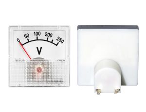 Analoges Messgerät Voltmeter quadratisch mini 250V Gleichstrom