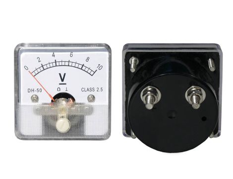 Analoges Voltmeter Quadrat 10V