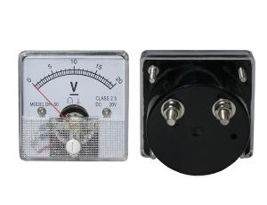 Analoges Voltmeter Quadrat 20V