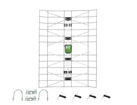 Maschenantenne ohne Verstärker schwarz/silber