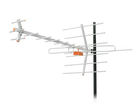 Direktionale TV-Antenne DVB-T MUX123 passiv/H UHF Level + VHF Level Passiv-Set