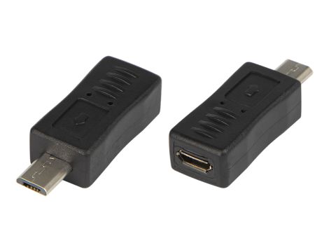 USB-Adapter microUSB-Buchse auf microUSB-Stecker