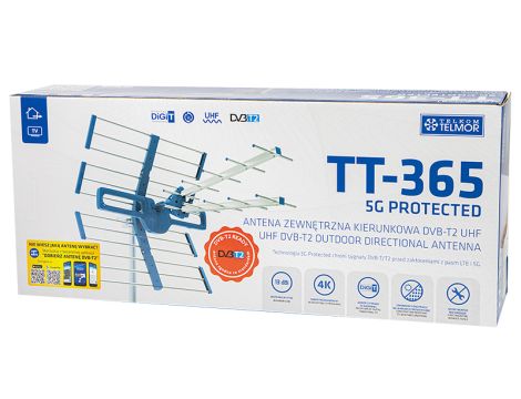 Antena TV TT-365 5G Geschützt TELMOR - 3