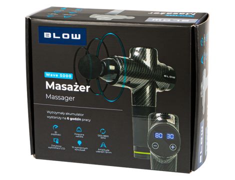 Massagegerät BLOW Wave 5000 + 10 Handstücke + Tragetasche - 7