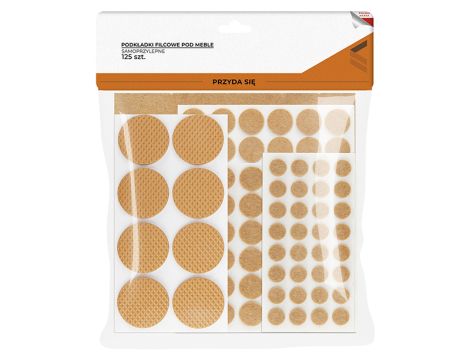 Filzpads für Möbel 125pcs MIX braun - 2