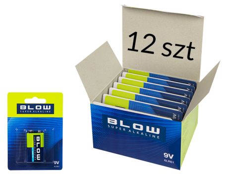 Bateria BLOW SUPER ALKALINE 9V 6LR61 Blister