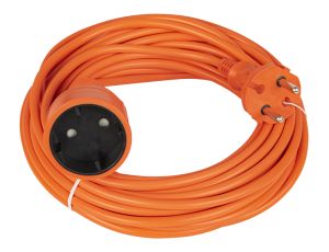 Netzverlängerungskabel PS-161 1-Steckdose erdfrei 10m orange 2x1mm