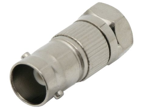 F-Übergang: F-Stecker-BNC-Buchse