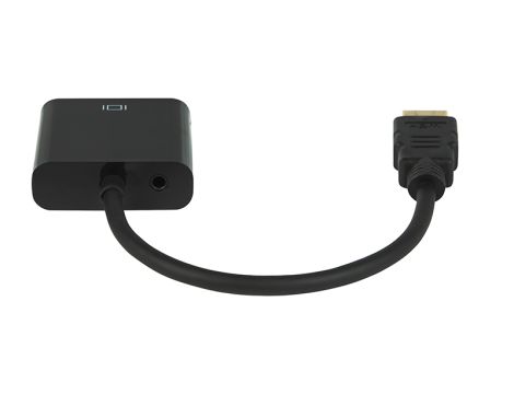 HDMI auf VGA Buchse+Buchse 3.5+Kabelübergang - 2