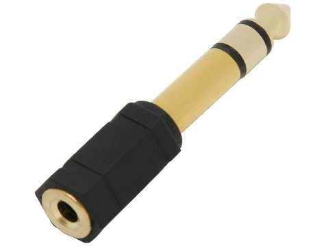 Klinkenanschluss: PLUG 6.3 - SOCKET 3.5 GOLD STEREO