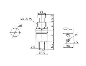 Druckschalter PBS ON Kunststoff rund grün - image 2