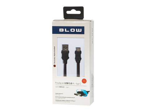 USB 3.0 A - USB-C 1m geflochtener BL-Stecker - 2