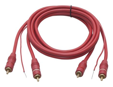 Anschluss 2xRCA 6mm 1.5m ROT