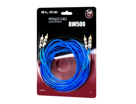 Stecker 2xRCA 6mm 5m HQ BLISTER