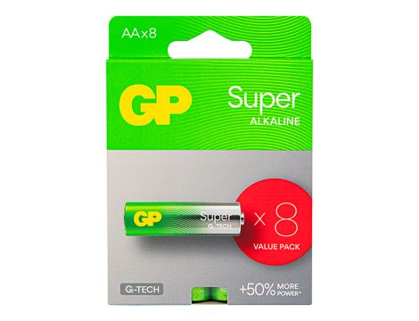 Alkalibatterie AA 1,5 LR6 GP SUPER 8 Stück