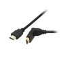 HDMI-HDMI BLACK abgewinkelter Stecker 3m verdrillt - 3