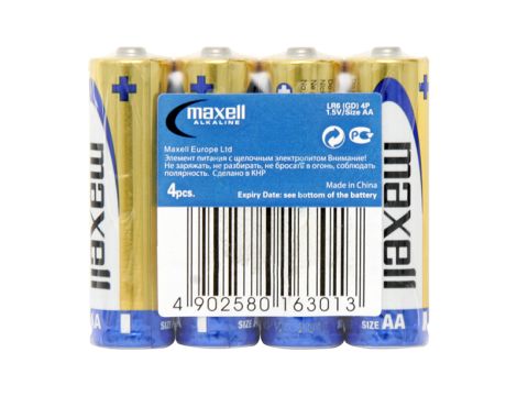 Alkalibatterie AA 1,5 LR6 MAXELL 4 Stück