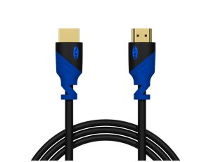 HDMI-HDMI BLUE gerade 3m 4K Stecker