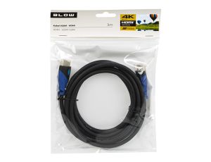 HDMI-HDMI BLUE gerade 3m 4K Stecker - image 2