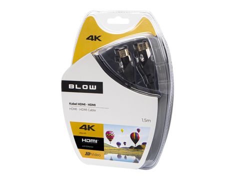 HDMI-HDMI PREMIUM 1.5m SCHWARZ 4K 2.0 Stecker - 2