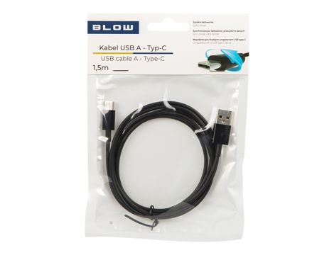 USB 2.0 A - USB-C Stecker 1.5m schwarz - 2