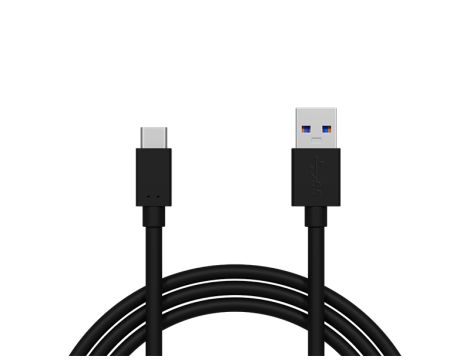 USB 3.0 A - USB-C Stecker 0.5m schwarz BLISTER